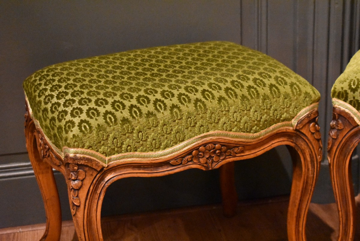 Pair Of Louis XV Style Stools-photo-4