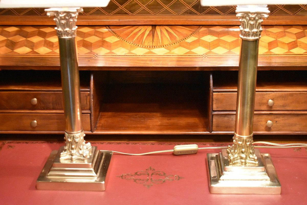 Pair Of Empire Style Lamps-photo-2