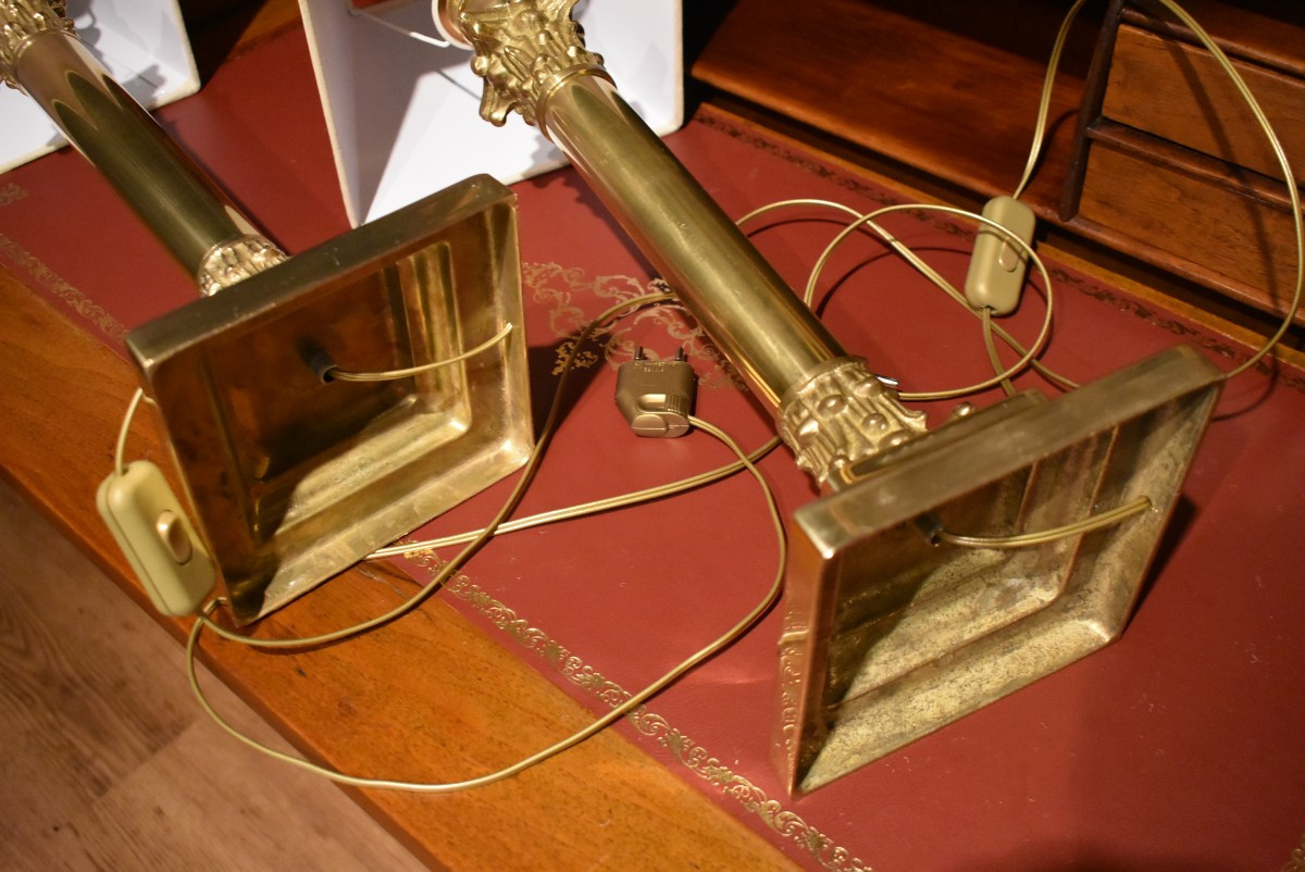 Pair Of Empire Style Lamps-photo-7