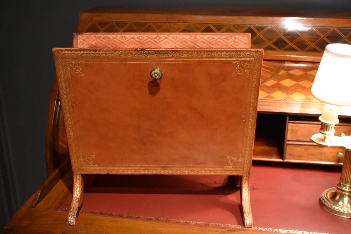 Leather Magazine Rack