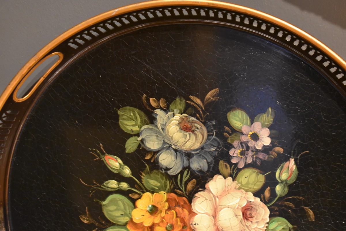 Plateau rond en tôle peinte-photo-3