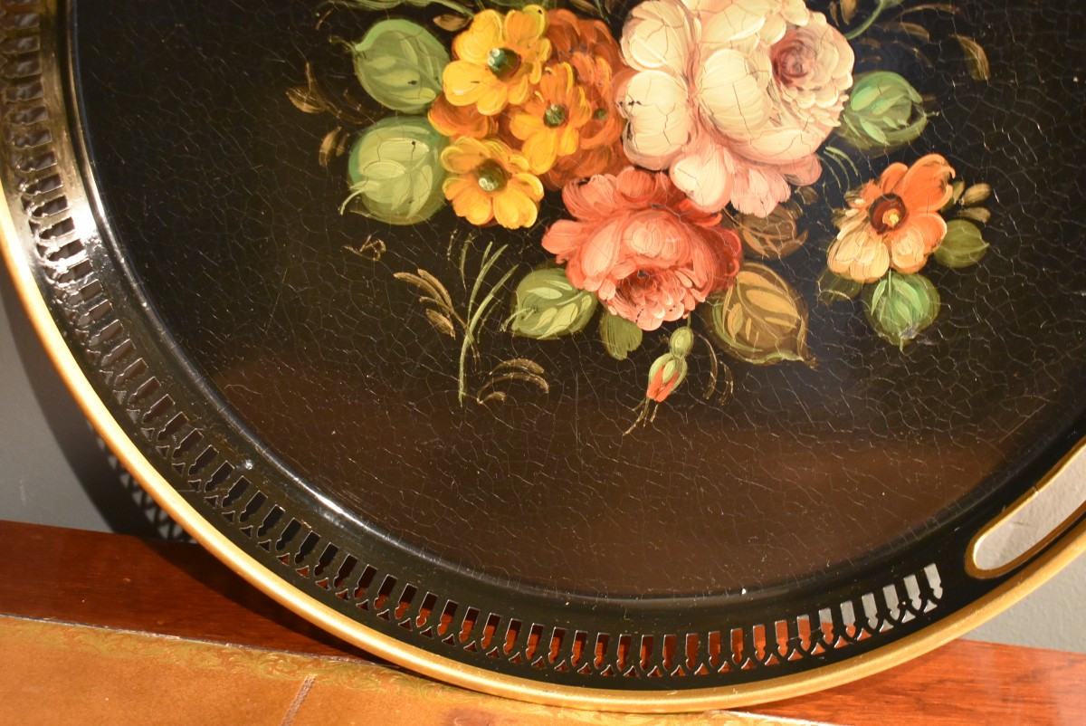 Plateau rond en tôle peinte-photo-4