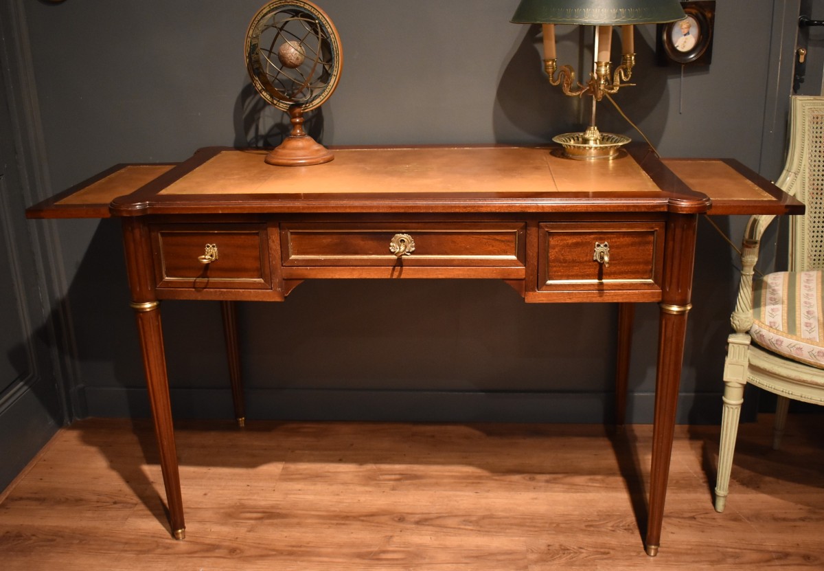 Bureau plat de style Louis XVI-photo-2