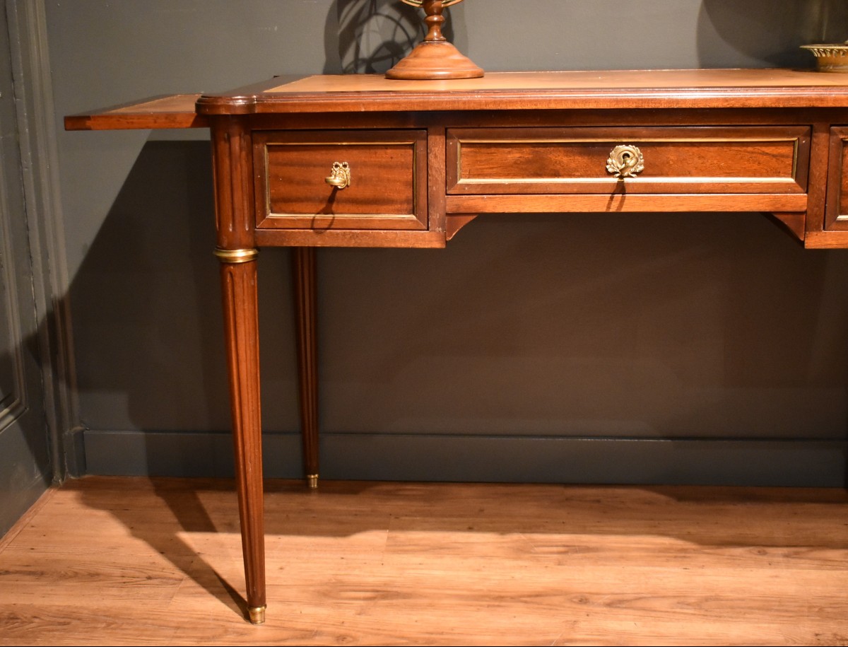 Bureau plat de style Louis XVI-photo-3
