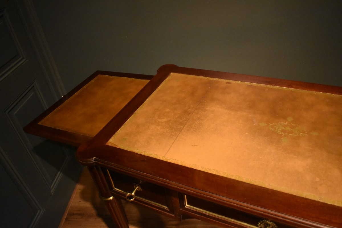 Bureau plat de style Louis XVI-photo-4