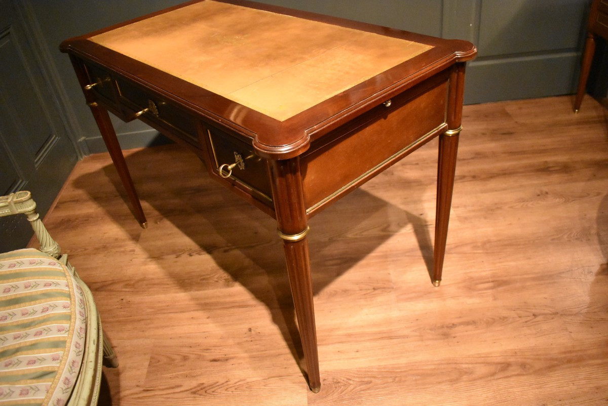 Bureau plat de style Louis XVI-photo-5