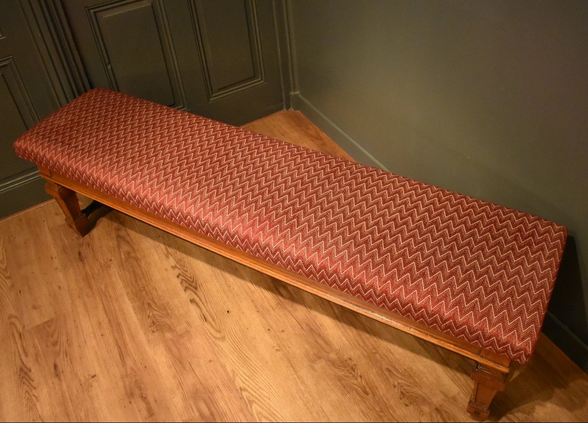 Grande banquette de style Louis XIV-photo-4