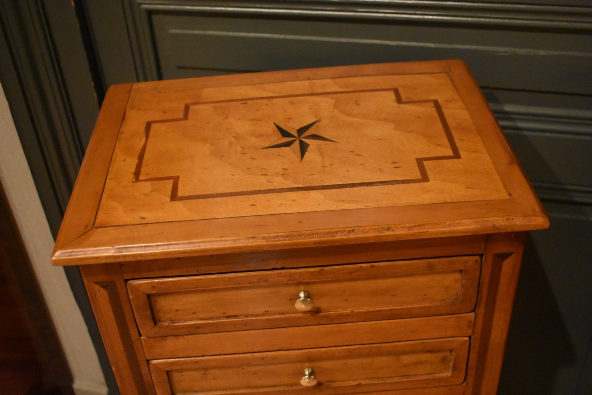 Pair Of Louis XVI Style Bedside Tables-photo-4