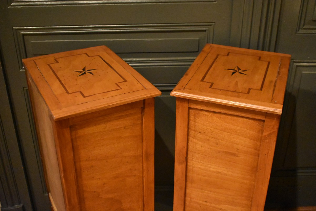Pair Of Louis XVI Style Bedside Tables-photo-3