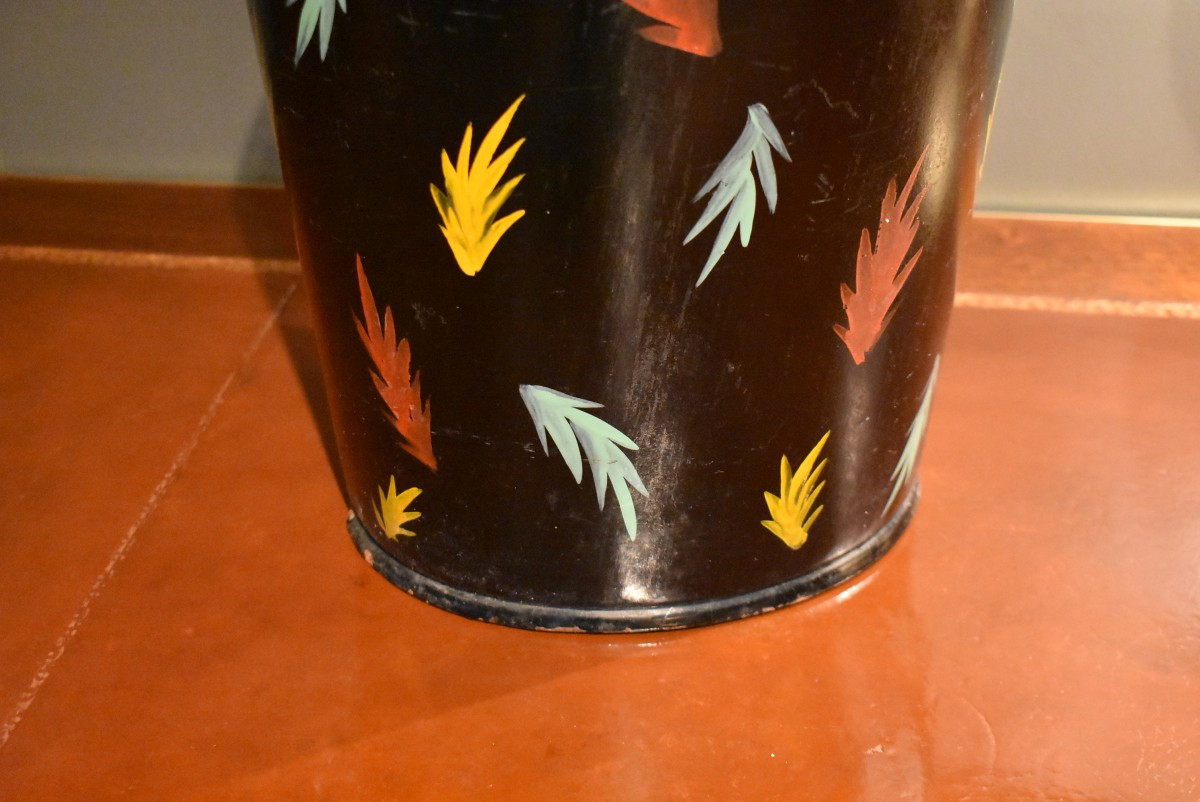 Corbeille à papiers en tôle peinte-photo-3