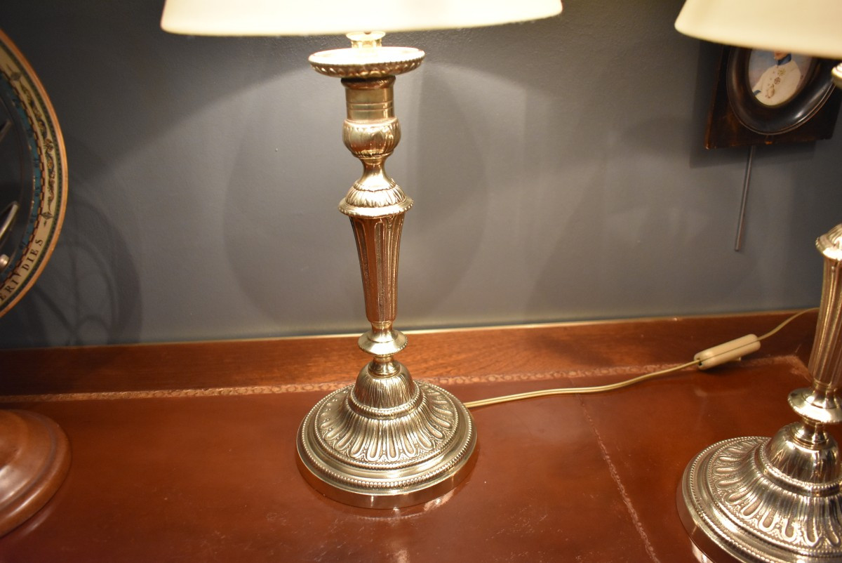 Paire de lampes de style Louis XVI-photo-4