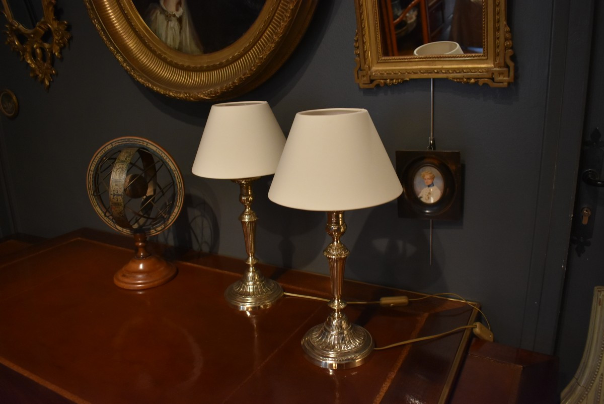 Paire de lampes de style Louis XVI-photo-3