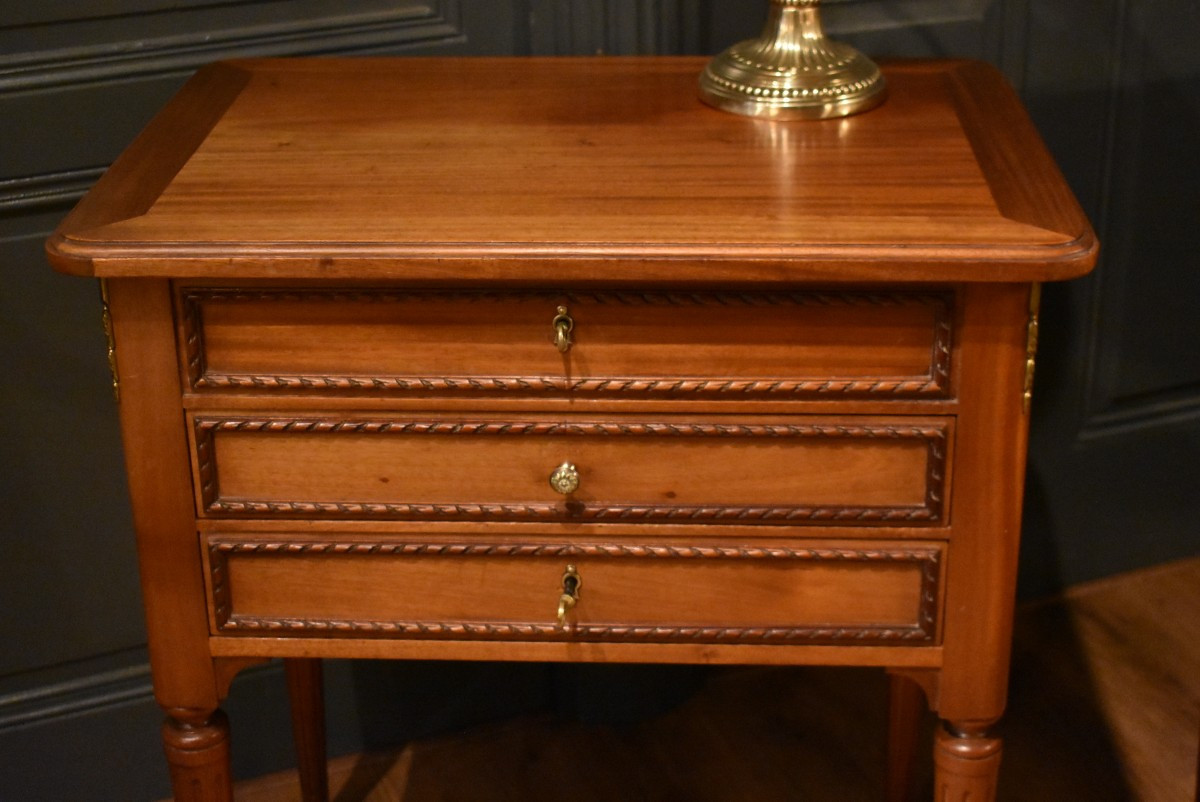 Table chiffonnière de style Louis XVI-photo-3