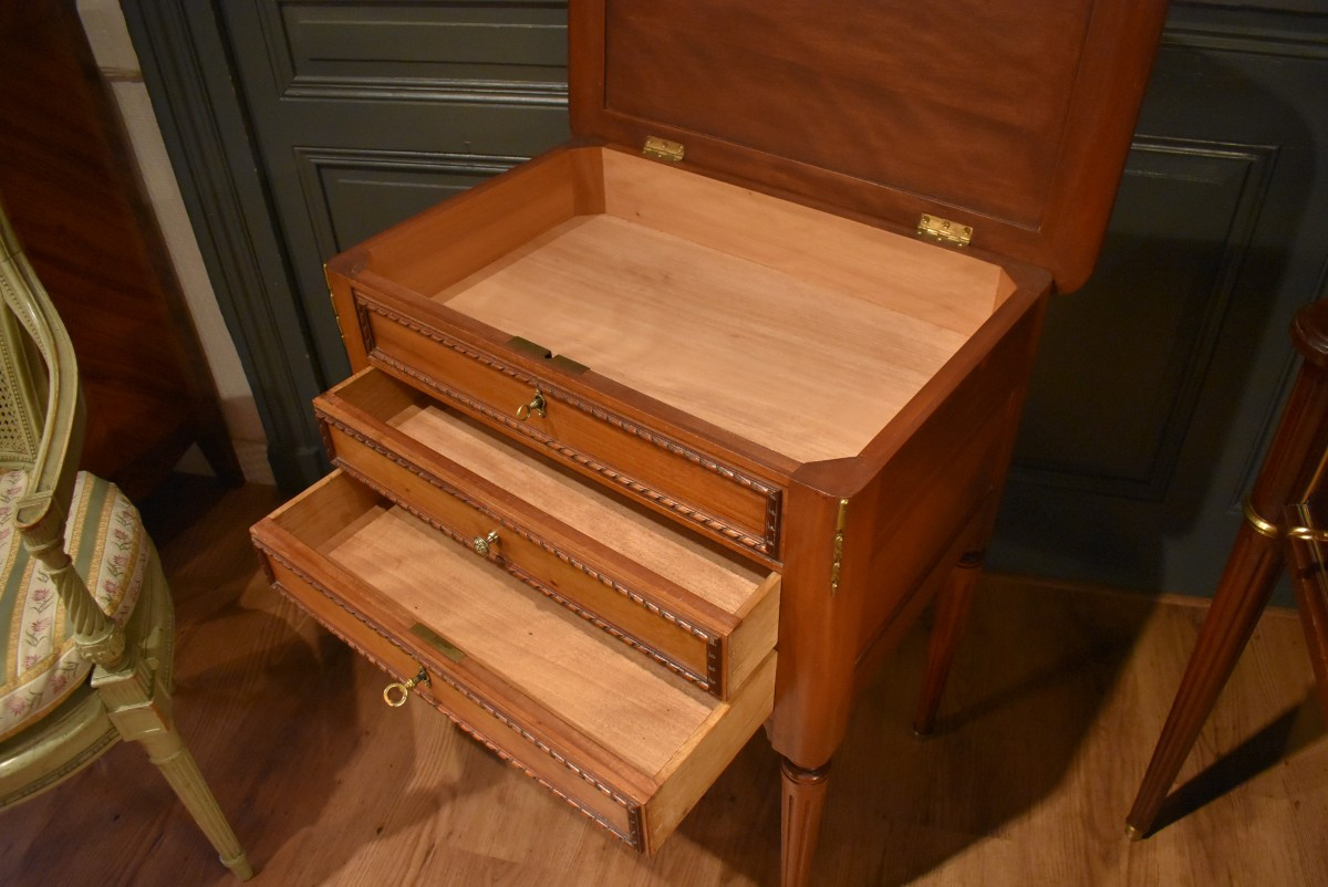 Table chiffonnière de style Louis XVI-photo-2