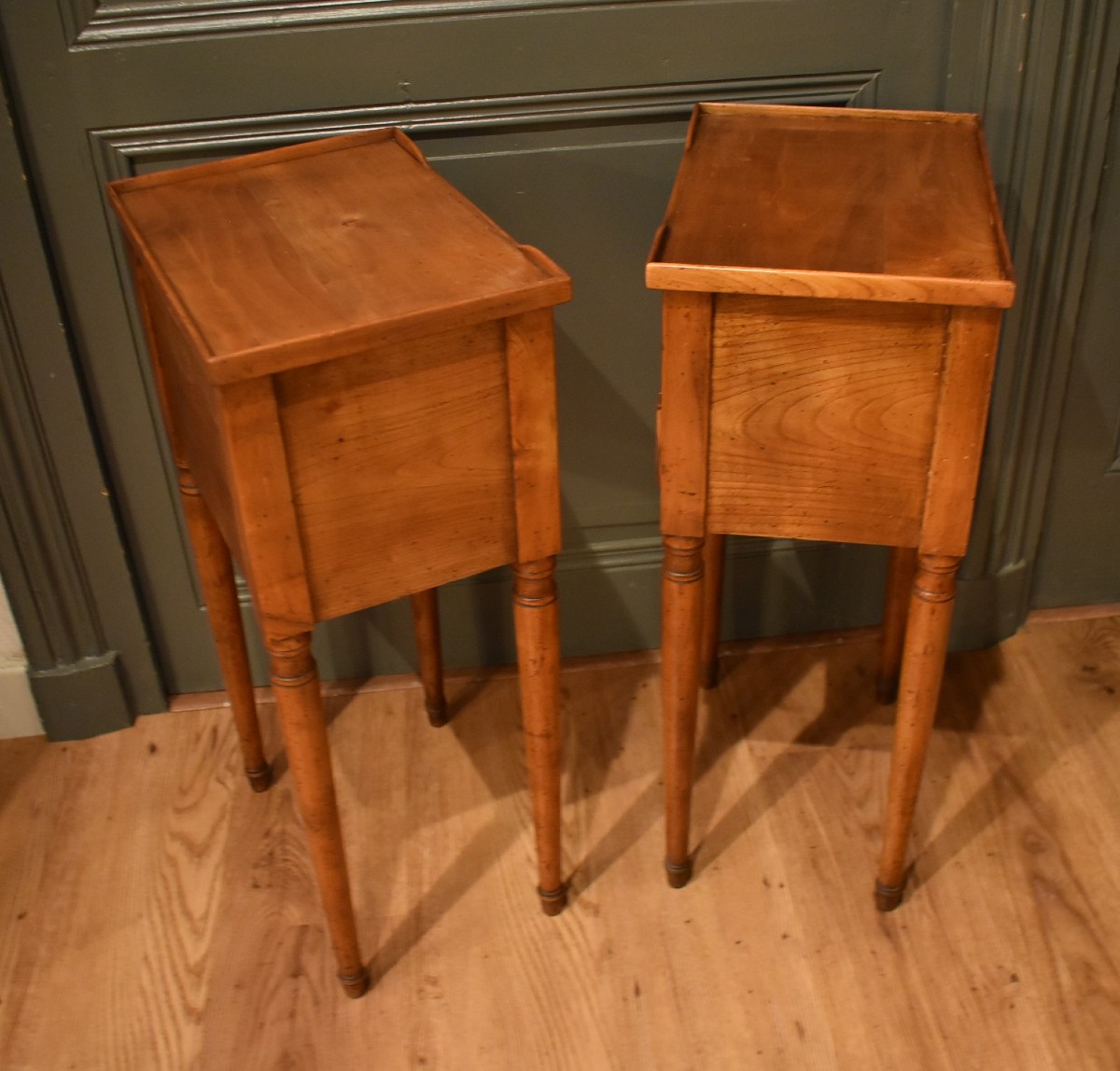 Paire de petits chevets de style Louis XVI-photo-5