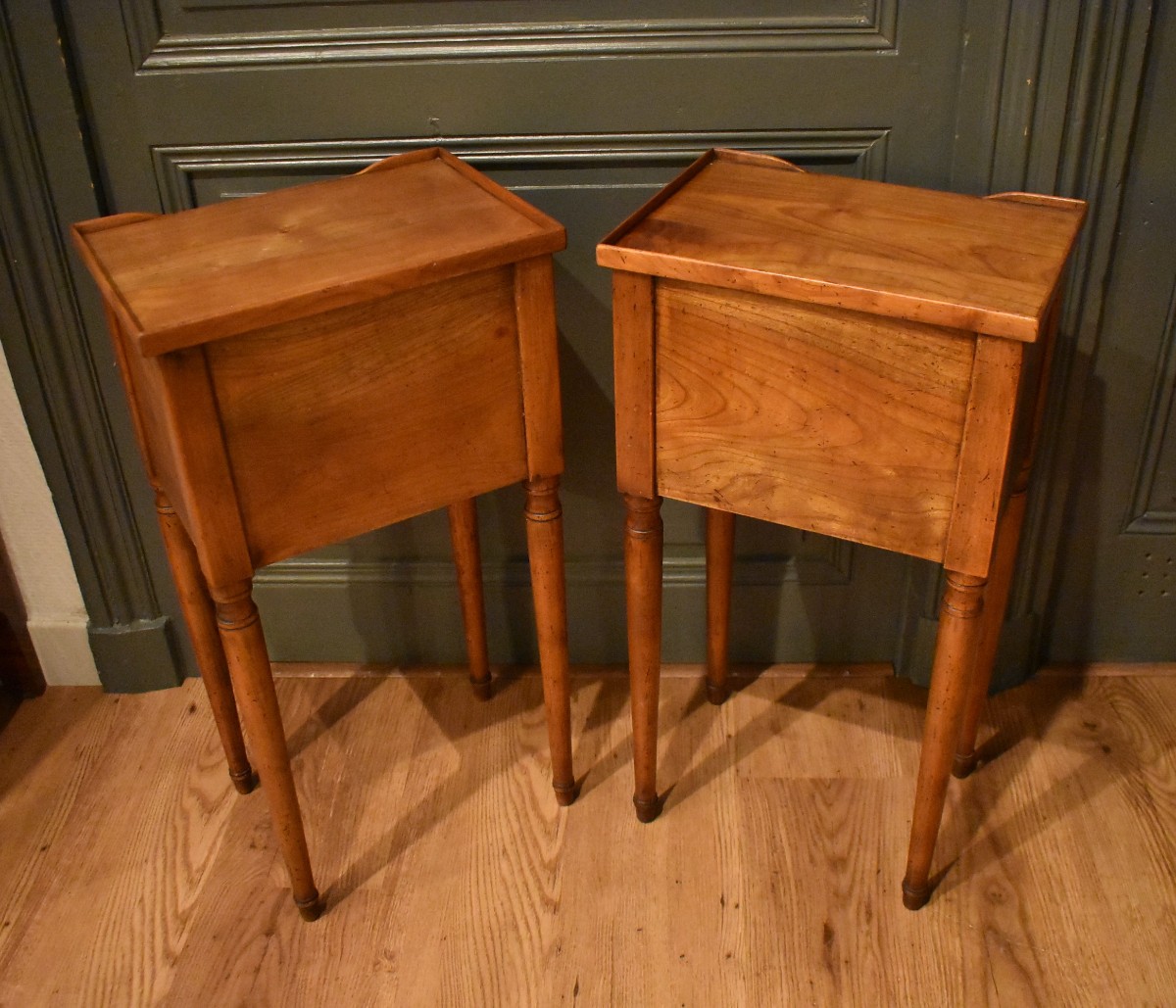 Paire de petits chevets de style Louis XVI-photo-6