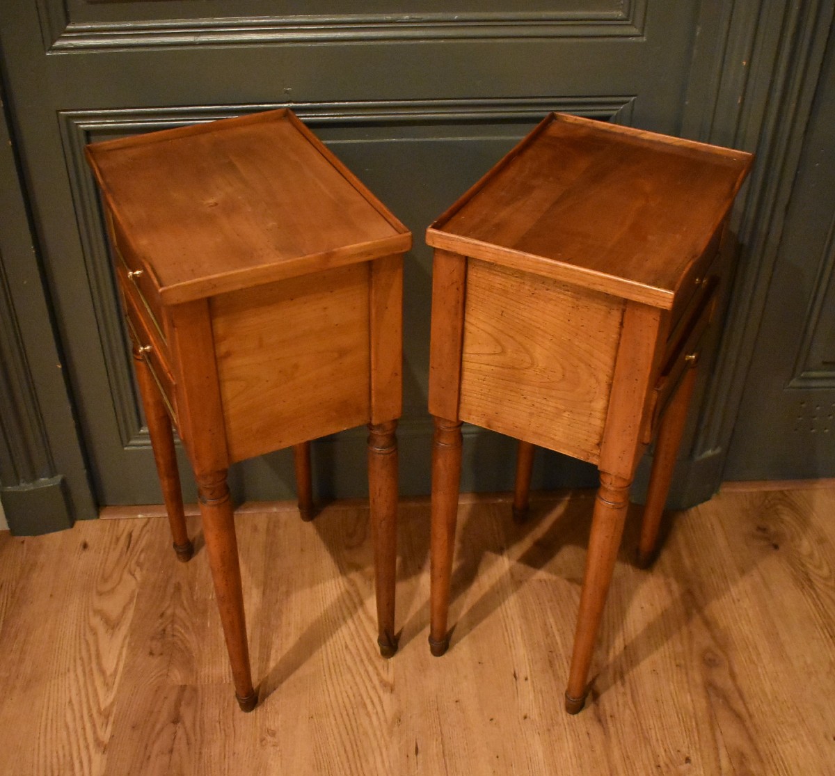 Paire de petits chevets de style Louis XVI-photo-7