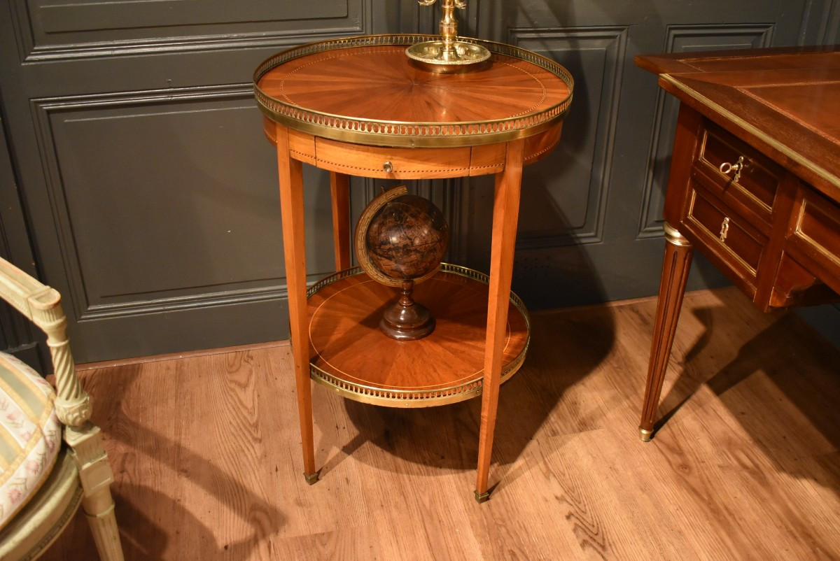 Table à deux plateaux  de style Louis XVI-photo-2