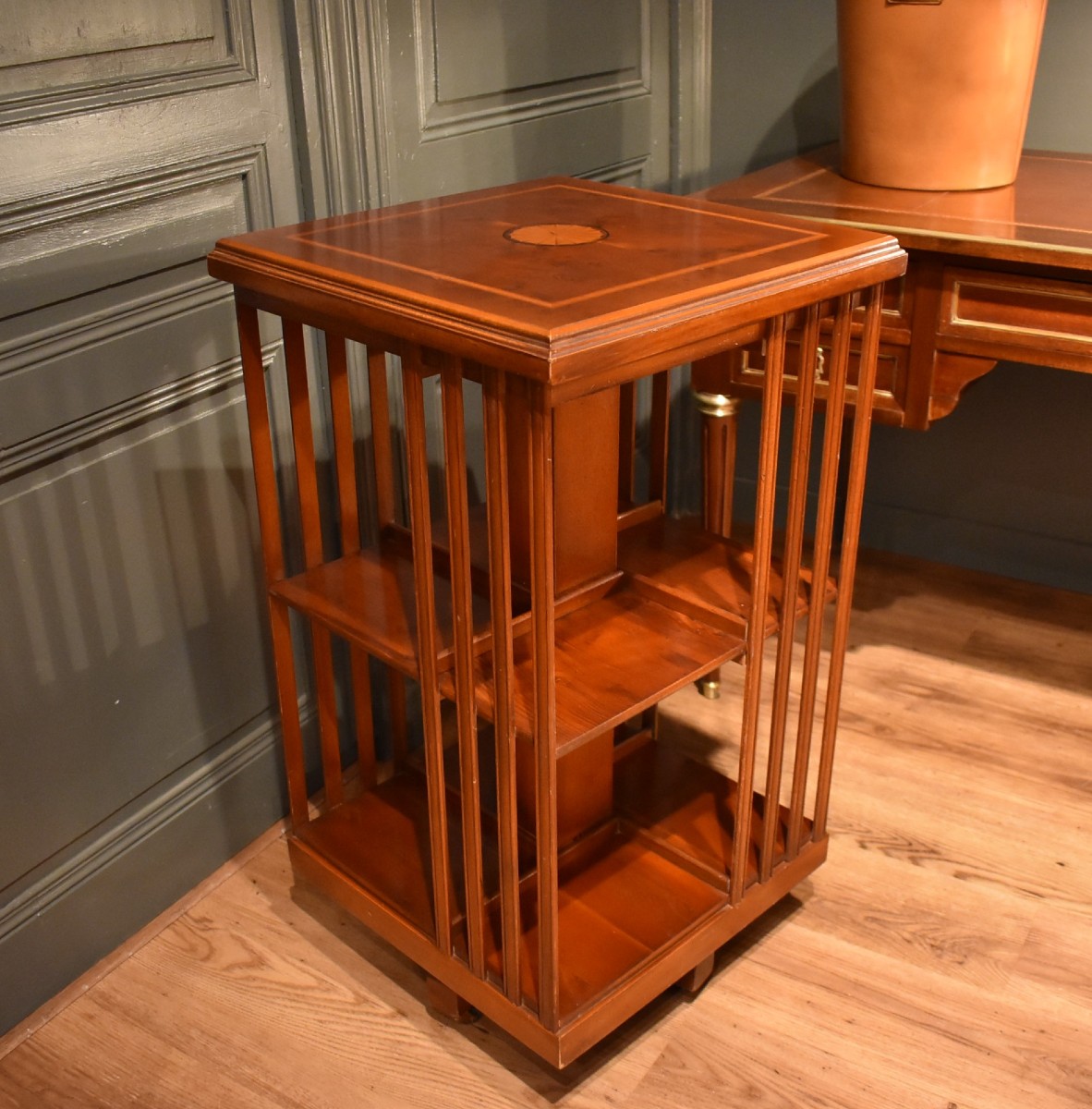 Mahogany Revolving Bookcase-photo-2
