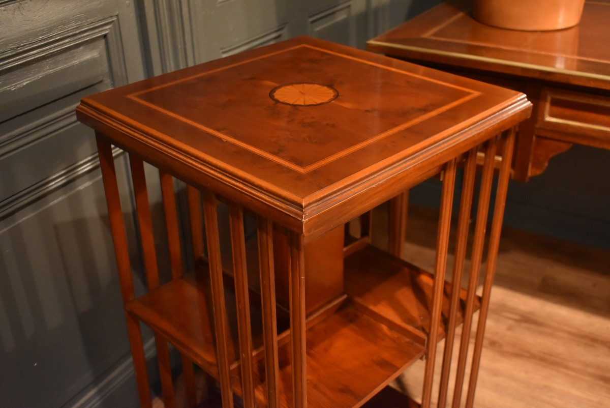 Mahogany Revolving Bookcase-photo-3