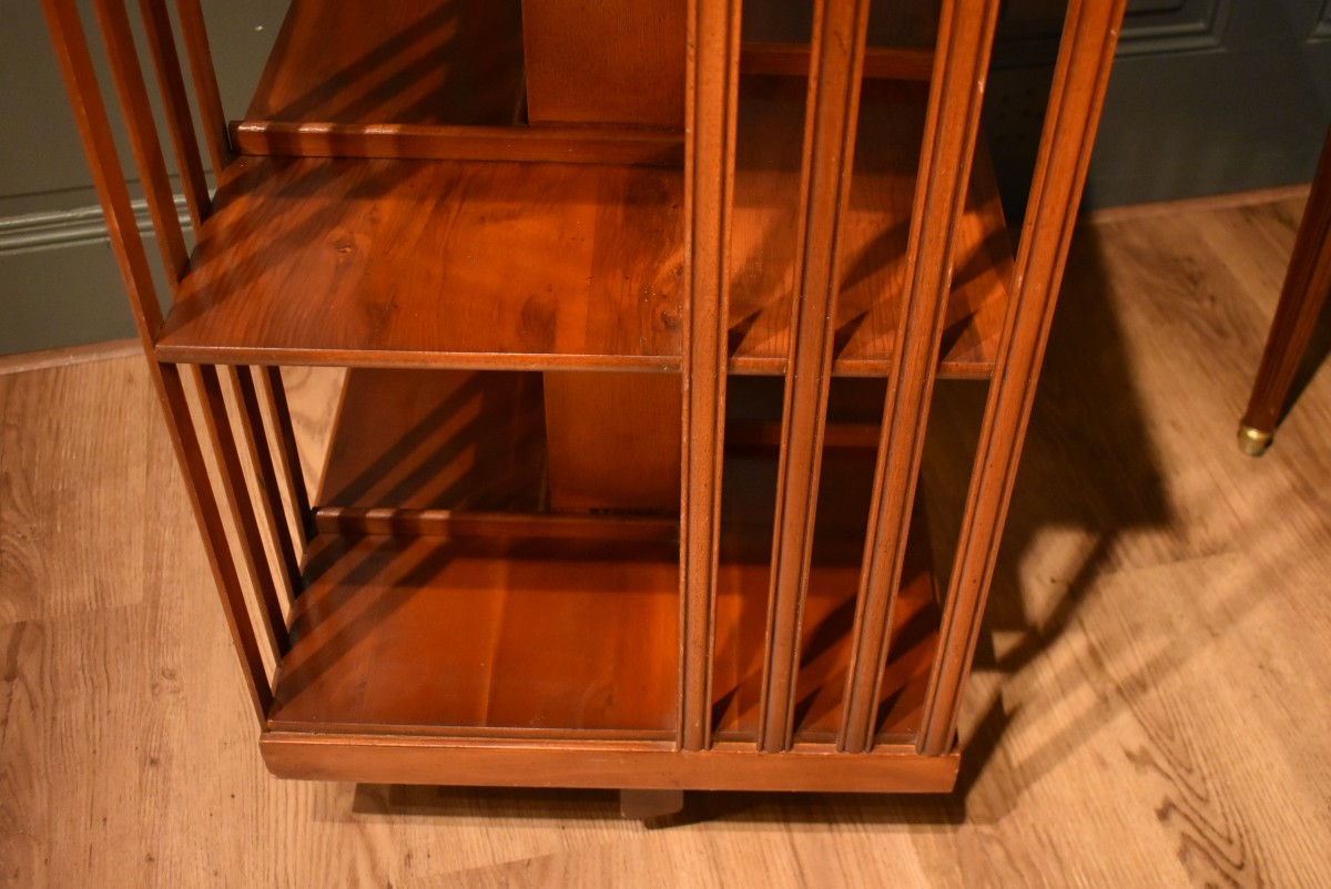 Mahogany Revolving Bookcase-photo-4