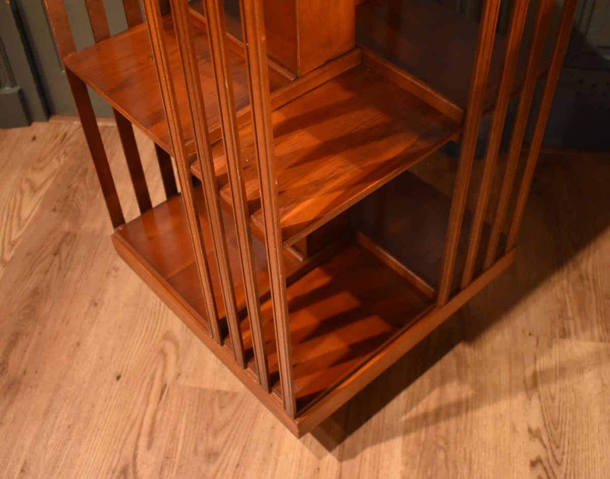 Mahogany Revolving Bookcase-photo-2