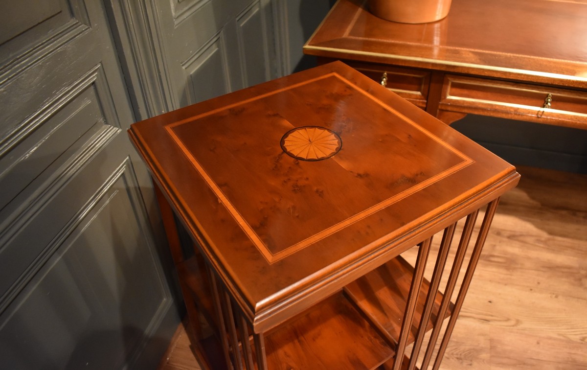 Mahogany Revolving Bookcase-photo-3