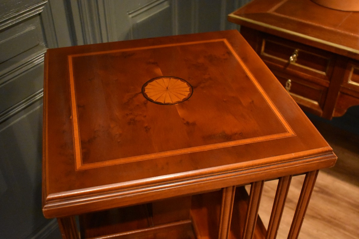 Mahogany Revolving Bookcase-photo-4