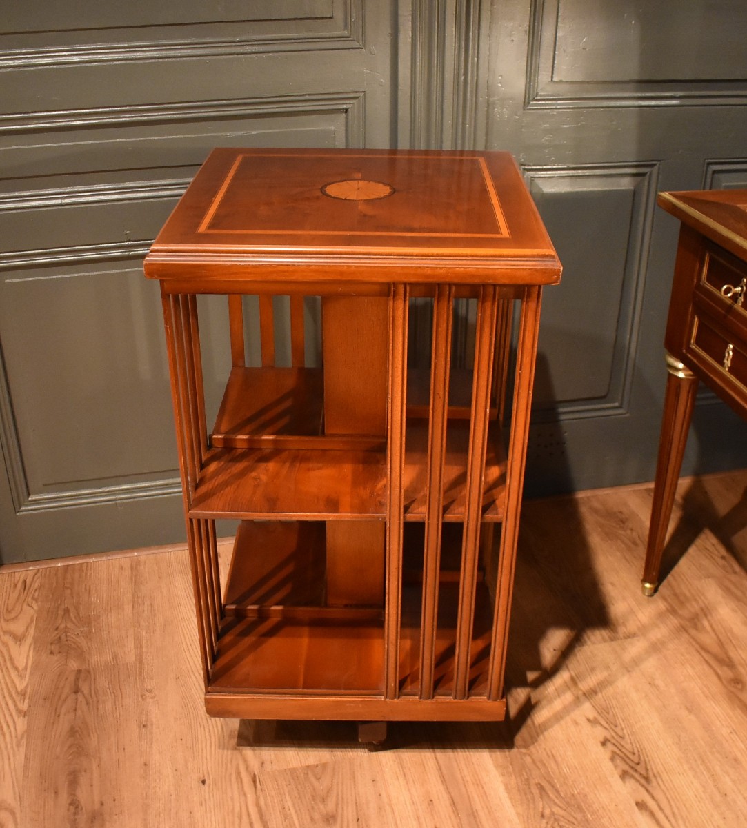 Mahogany Revolving Bookcase