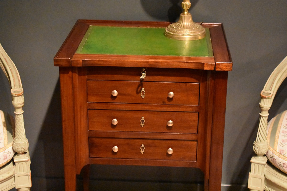 Mahogany Chiffonier Table With System-photo-3