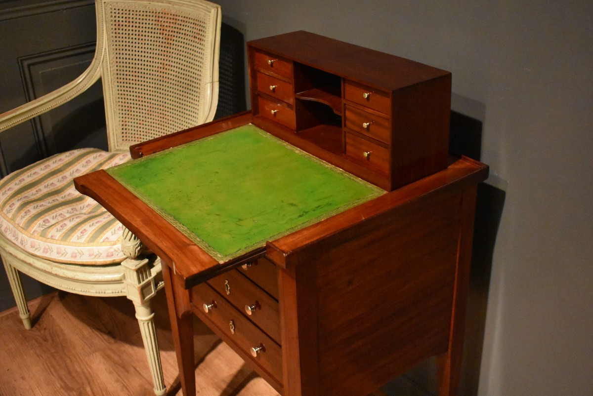Mahogany Chiffonier Table With System-photo-5