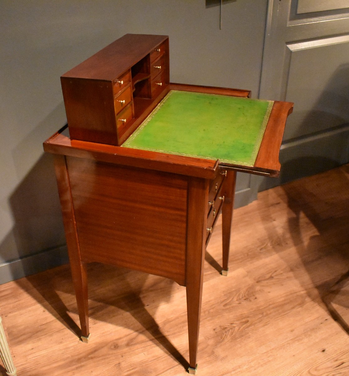 Mahogany Chiffonier Table With System-photo-6