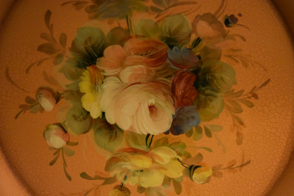 Plateau rond en tôle peinte-photo-2