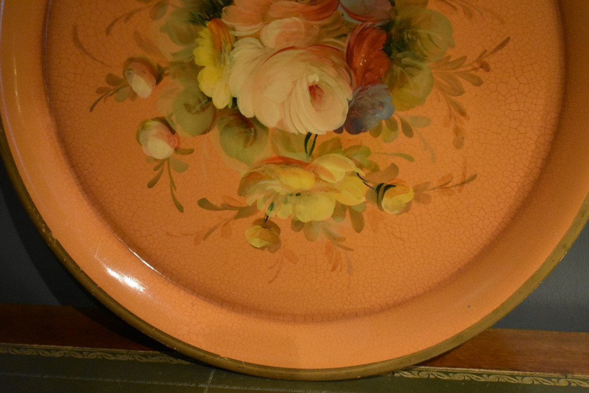 Plateau rond en tôle peinte-photo-3