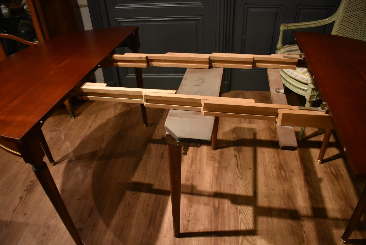Table demi lune de style Louis XVI-photo-6
