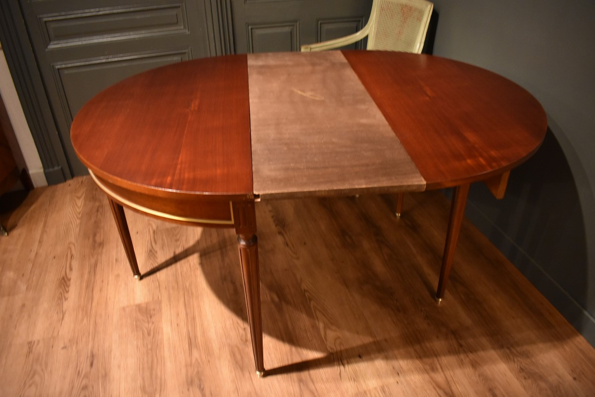 Table demi lune de style Louis XVI-photo-7