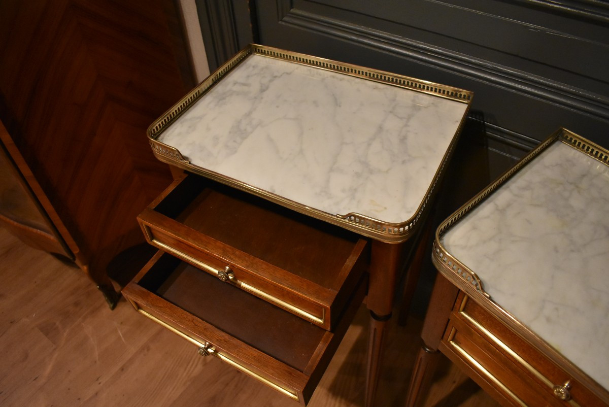 Paire de chevets de style Louis XVI-photo-2