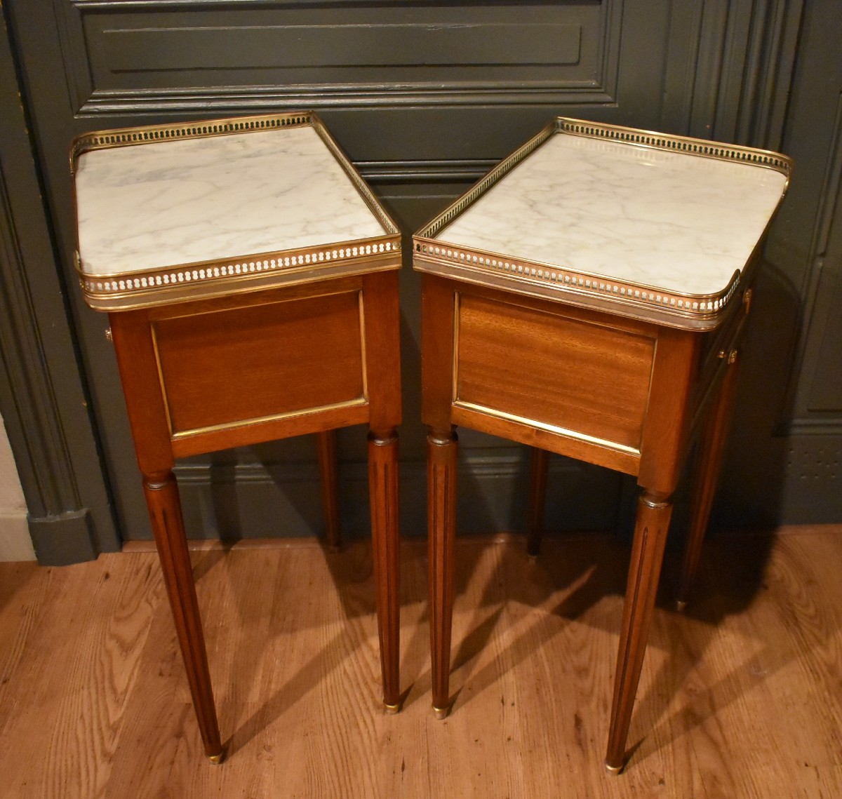 Paire de chevets de style Louis XVI-photo-7