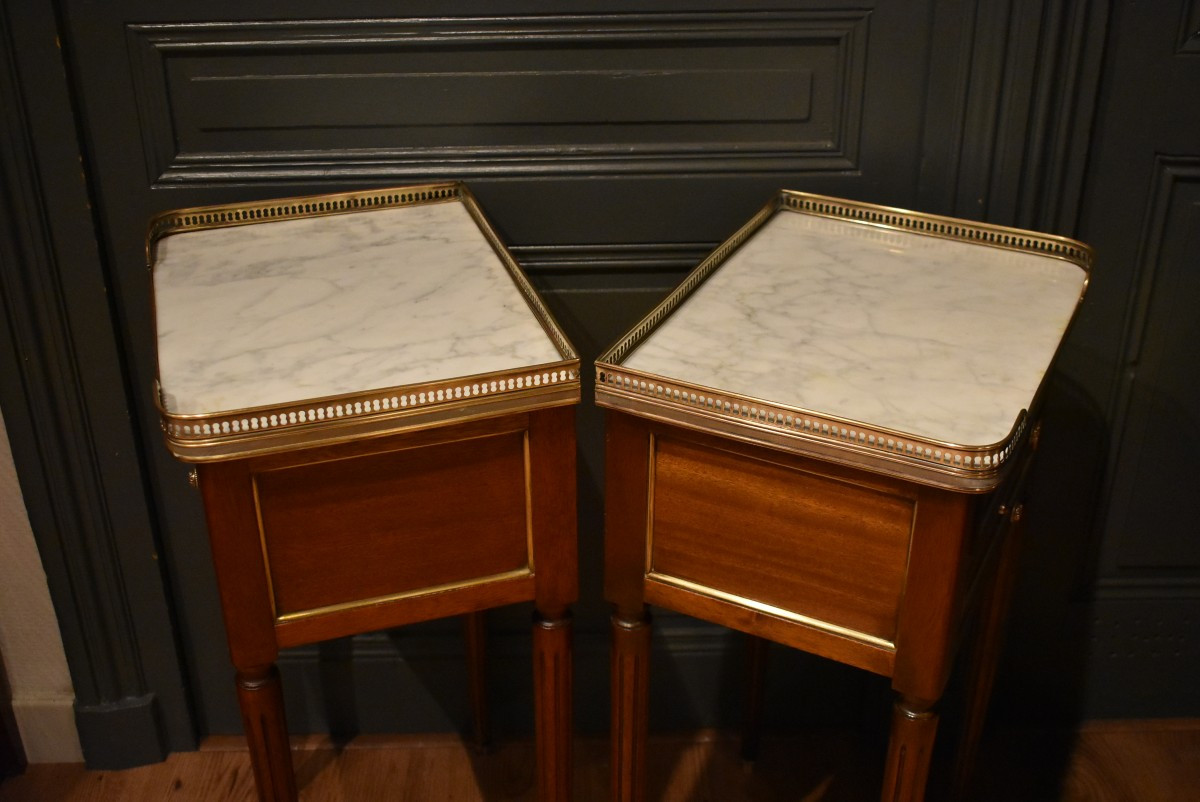 Paire de chevets de style Louis XVI-photo-8