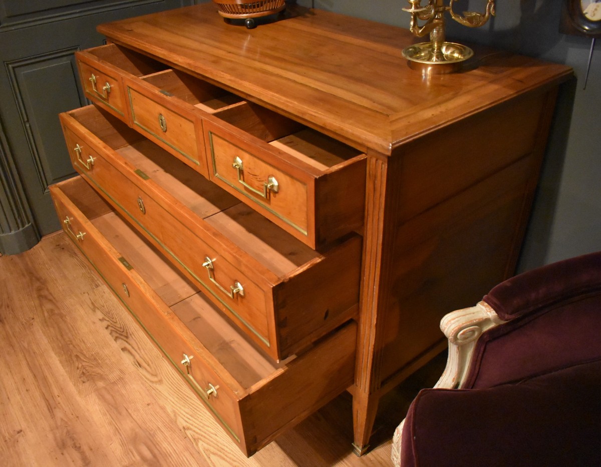 Louis XVI Style Chest Of Drawers-photo-1