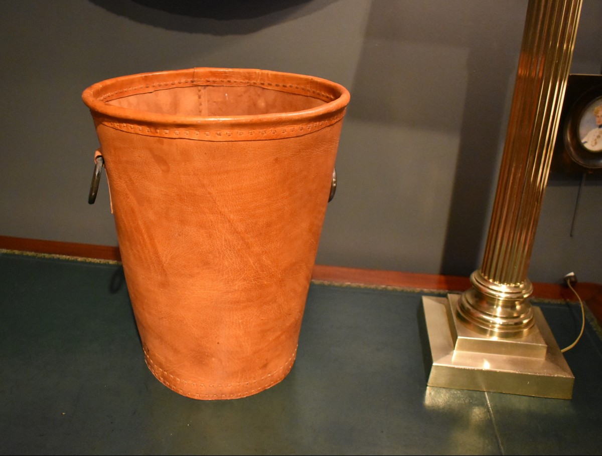 Leather Wastepaper Basket