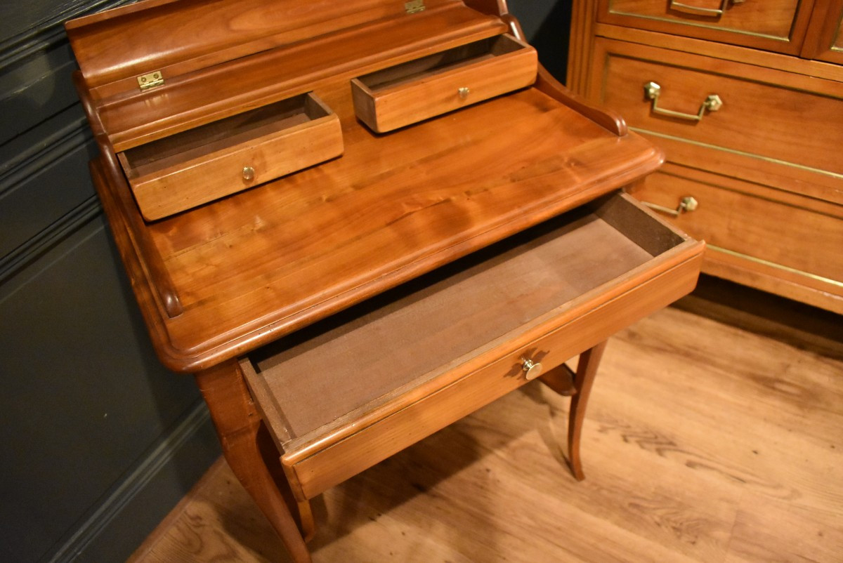 Petit bureau en merisier-photo-2