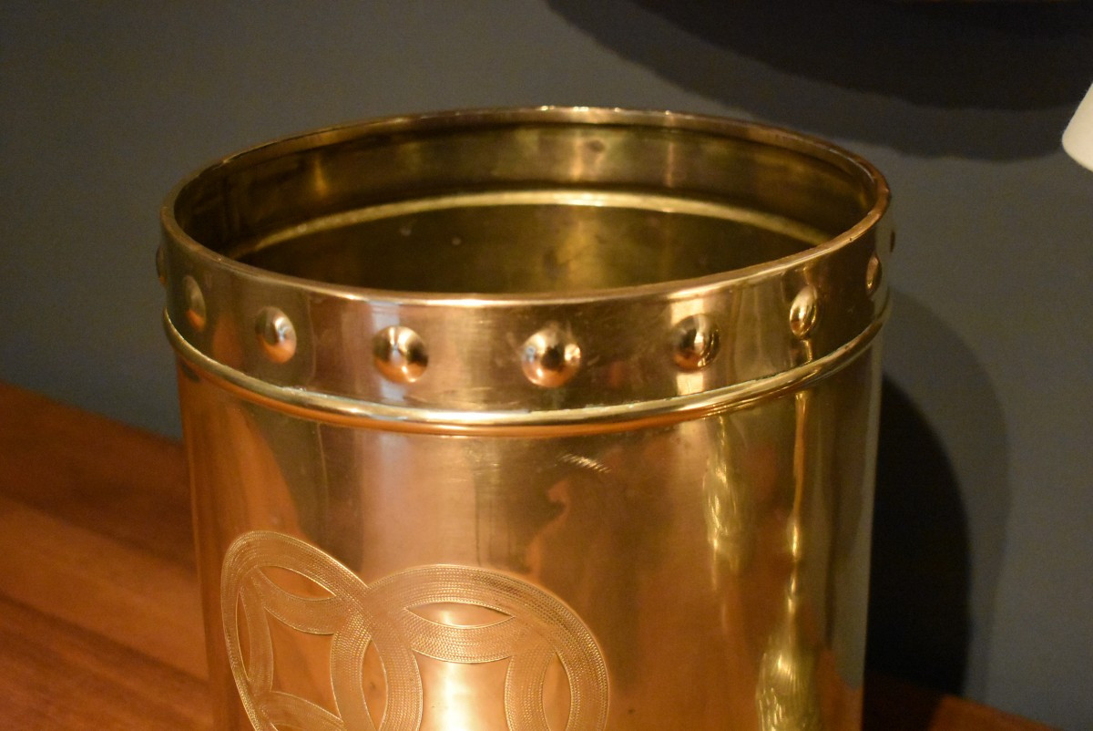 Brass Wastepaper Basket-photo-3