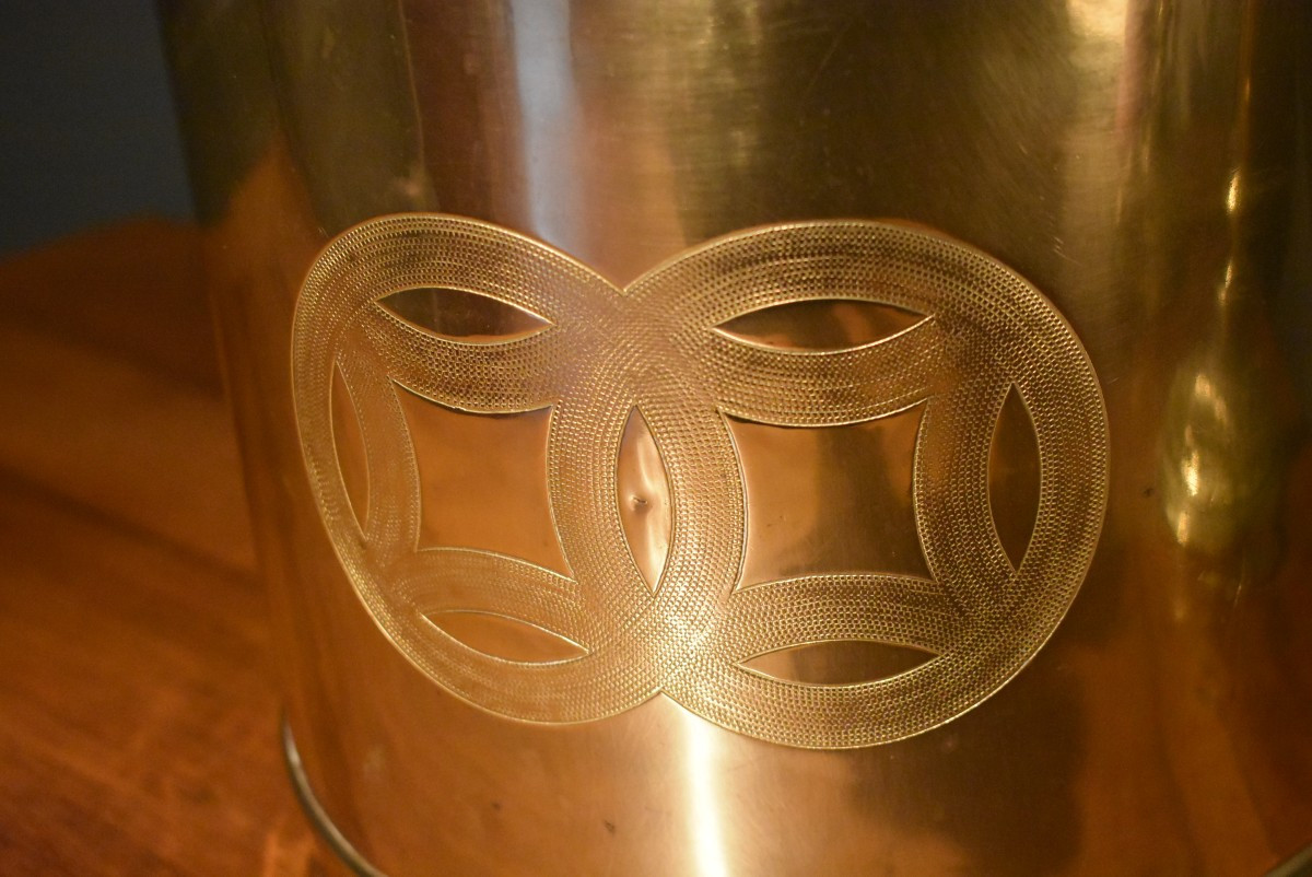 Brass Wastepaper Basket-photo-1