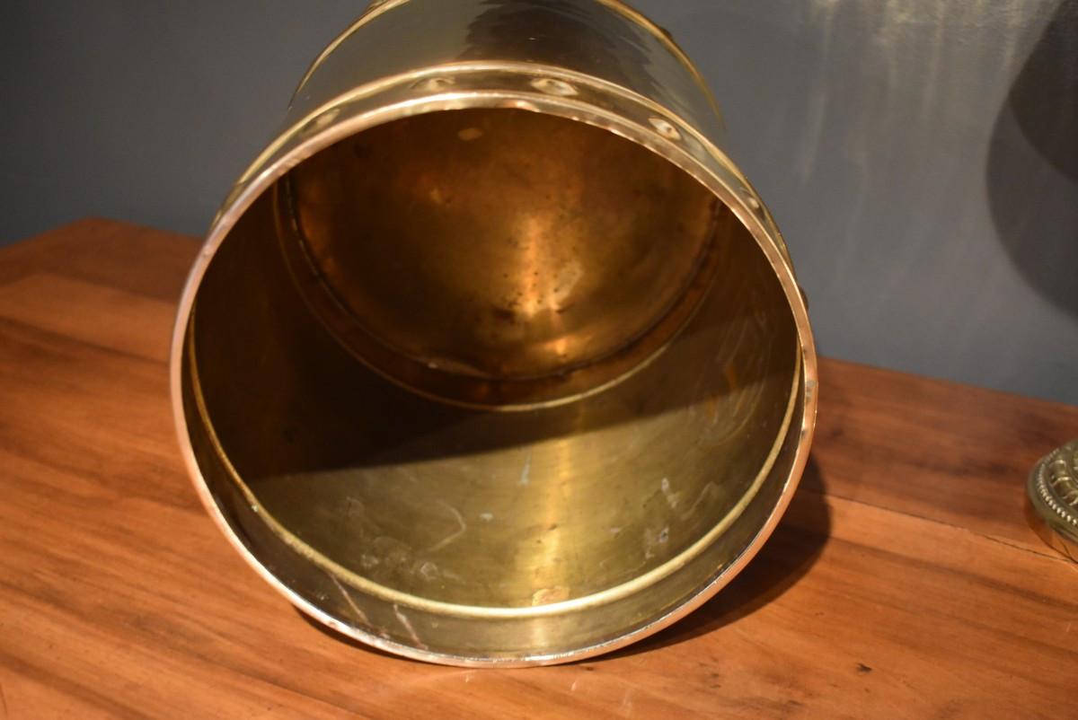 Brass Wastepaper Basket-photo-4