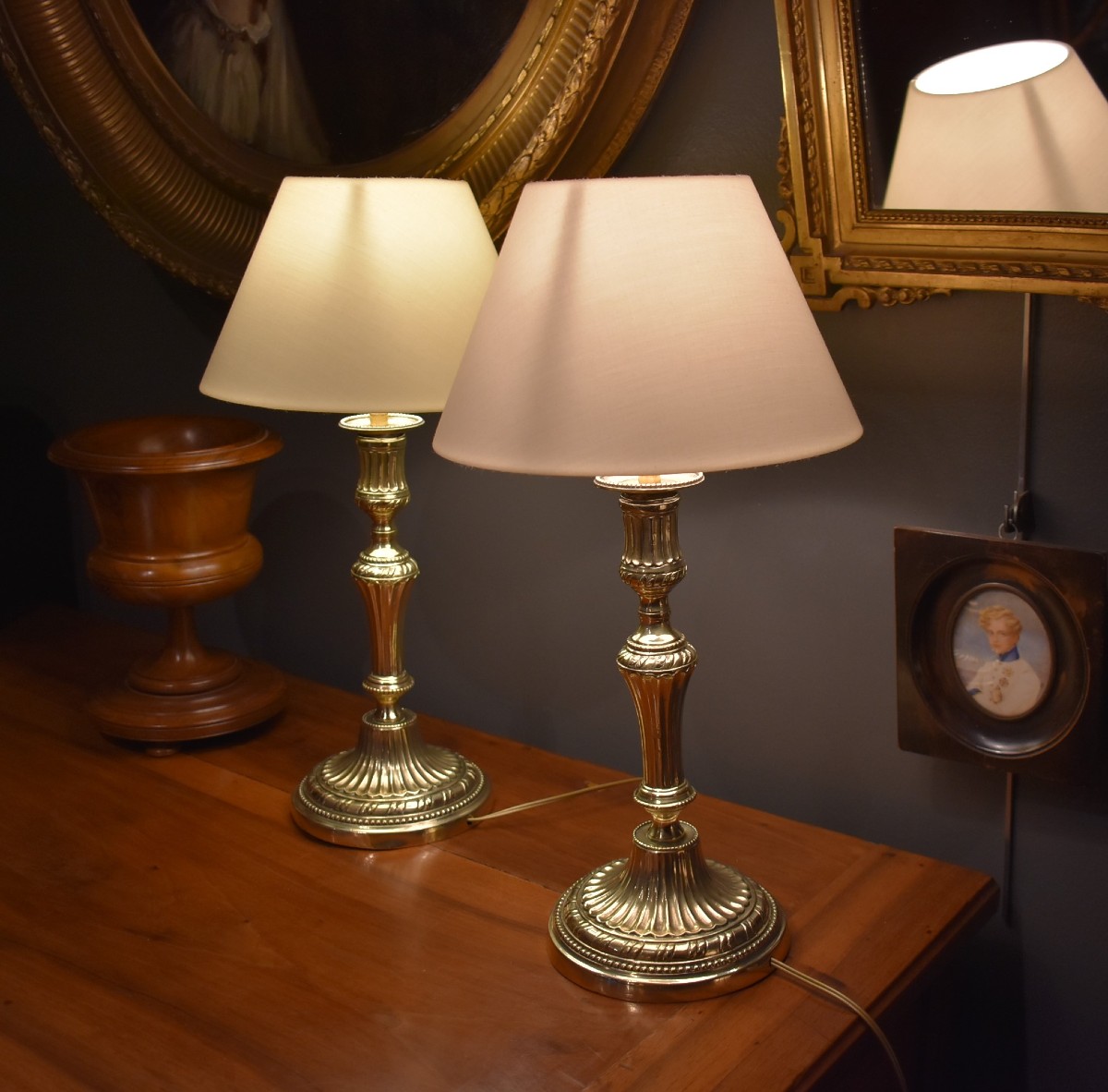 Pair Of Louis XVI Style Lamps-photo-3