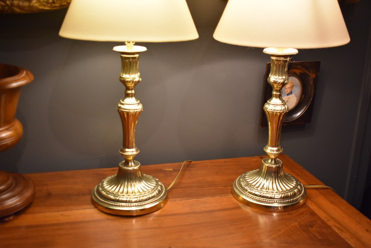 Pair Of Louis XVI Style Lamps-photo-4