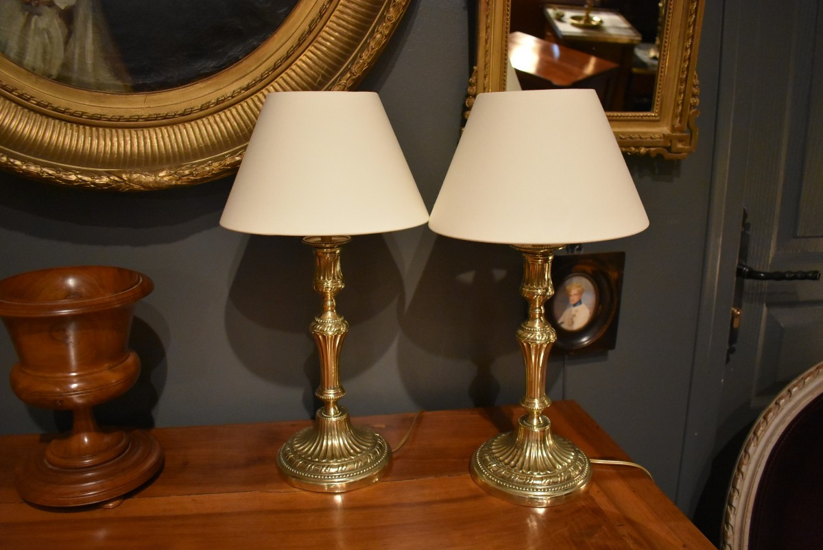 Pair Of Louis XVI Style Lamps-photo-1