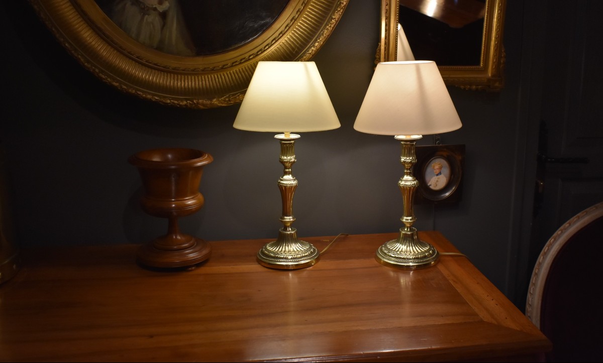 Pair Of Louis XVI Style Lamps