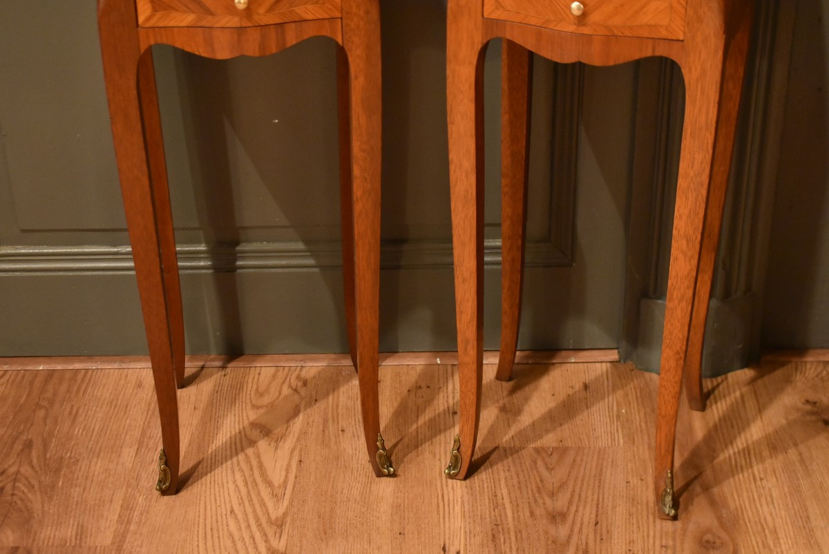 Pair Of Louis XV Small Bedside Tables-photo-3
